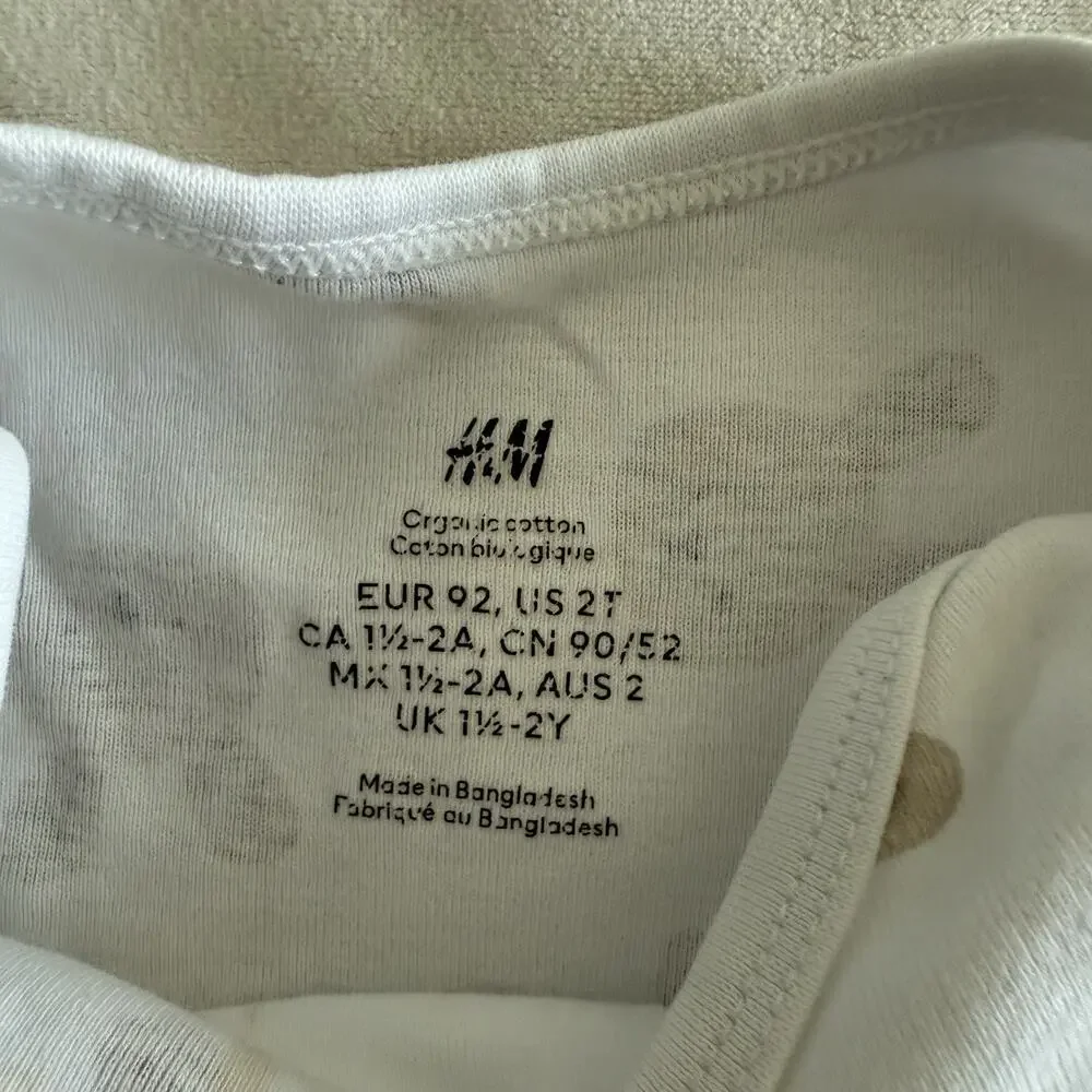 Lot of 4 long sleeve bodysuit Zara H&M Cloud Island 2-3Y 18M bunny sheep